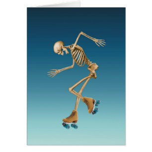 Bleus squelettiques de patinage de rouleau