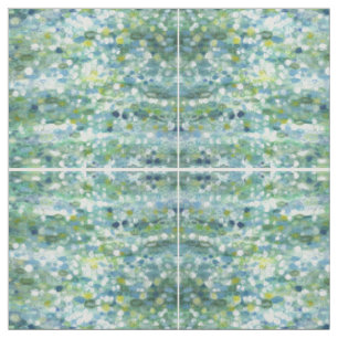 Bleus, vert, jaune et tissu 'Clearwater de crème