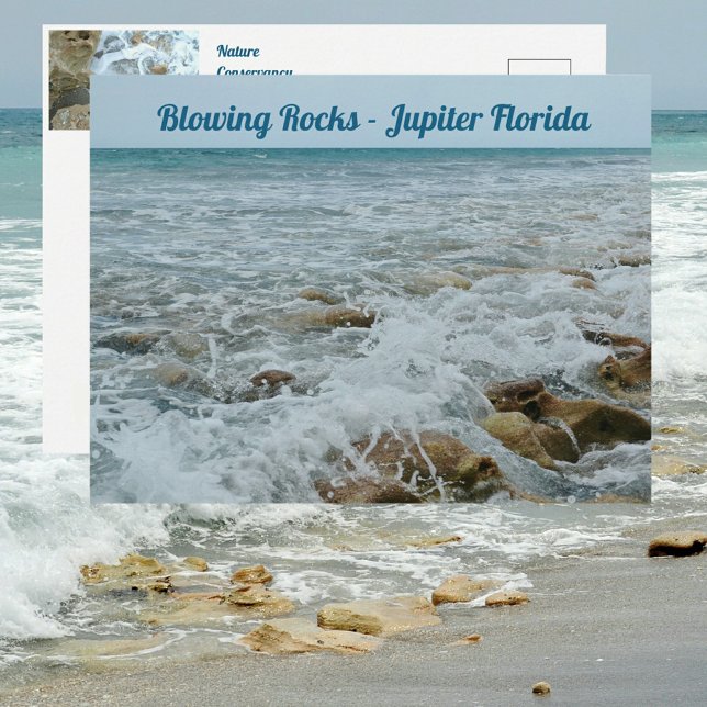 Blflügende Rocks Jupiter Florida Postkarte (Von Creator hochgeladen)