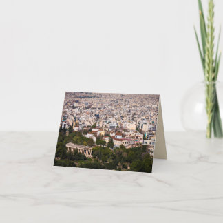 Blick auf Athen Karte