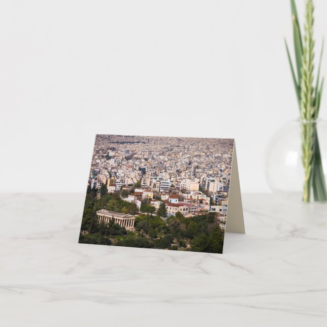 Blick auf Athen Karte (Vorderseite)