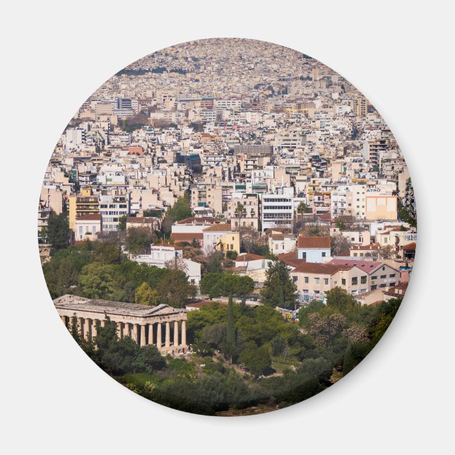 Blick auf Athen Magnet (Vorne)