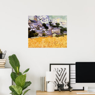 Blick auf Auvers mit Kirche von Vincent van Gogh Poster
