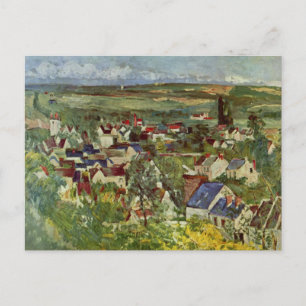 Blick auf Auvers von Paul Cezanne Postkarte