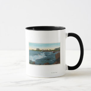 Blick auf Bass Rocks Surf Tasse