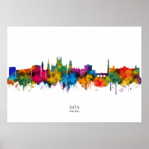 Blick auf Bath England Poster