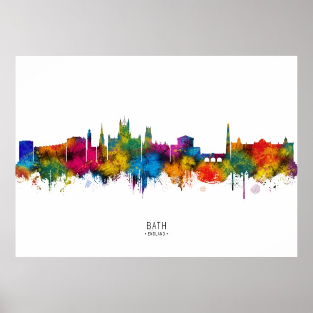 Blick auf Bath England Poster (Vorne)