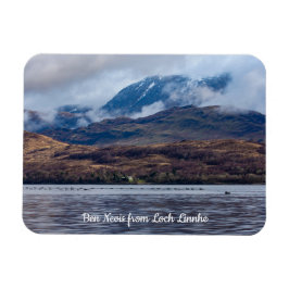 Blick auf Ben Nevis von Loch Linnhe, Scotland Post Magnet