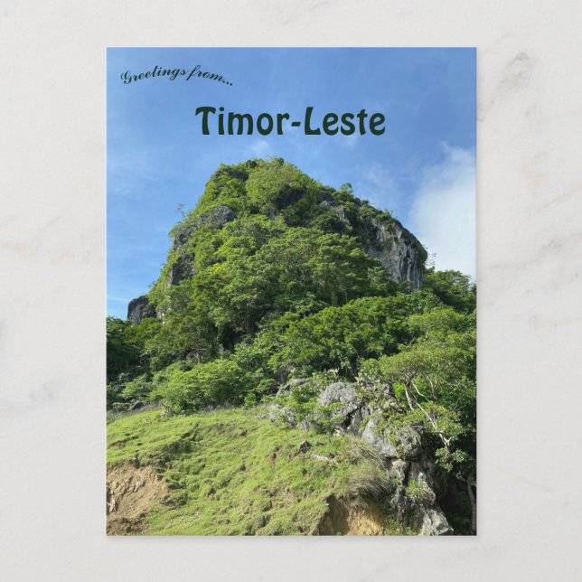Blick auf Bobonaro Timor-Leste Postkarte (Vorderseite)