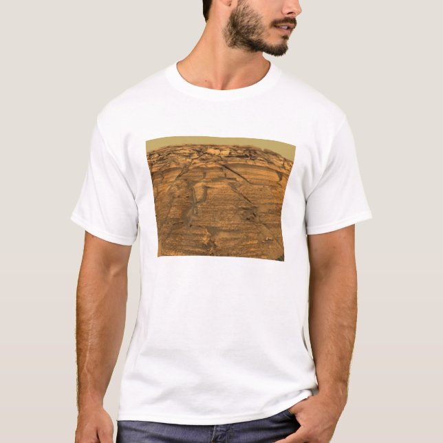Blick auf Burns Cliff auf Mars T-Shirt (Vorderseite)