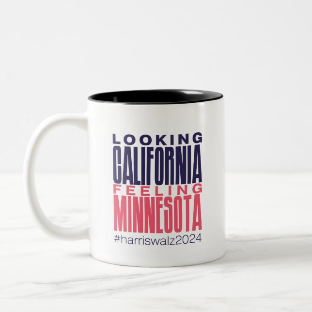 Blick auf California Gefühl Minnesota Tasse (Links)