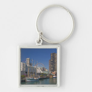 Blick auf Chicagos Marine Pier 2 Schlüsselanhänger