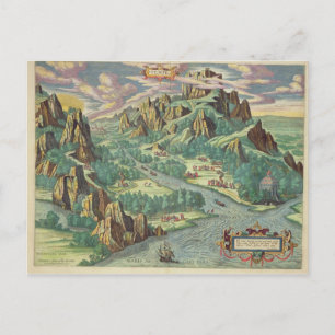 Blick auf das antike Thessalien aus dem Atlas Postkarte