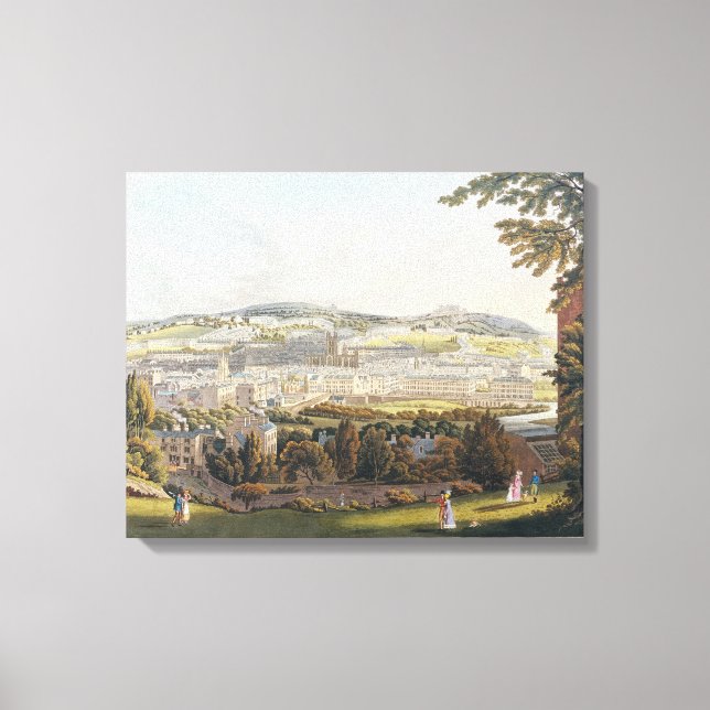 Blick auf das Bad, 1817 Leinwanddruck (Vorderseite)