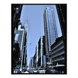 Blick auf das Empire State Gebäude Fotodruck