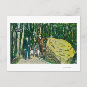 Blick auf das größte Gold Nugget der Welt Postkarte
