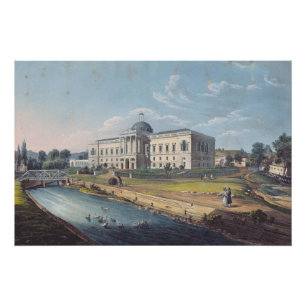 Blick auf das klassizistische Herrenhaus in Topolc Poster