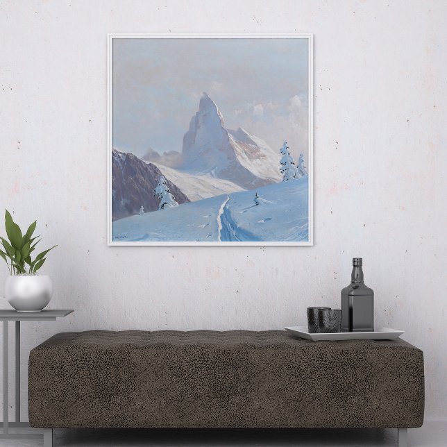 Blick auf das Matterhorn, Winter Poster (Von Creator hochgeladen)