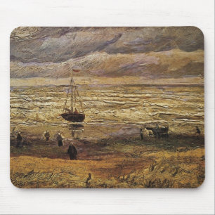 Blick auf das Meer in Scheveningen von Vincent van Mousepad
