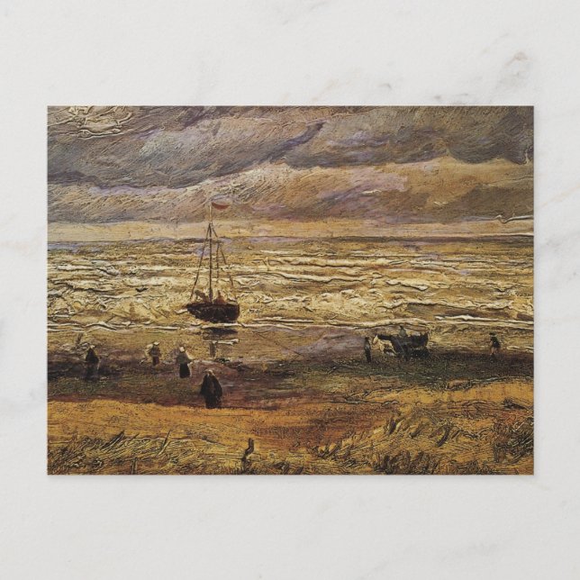 Blick auf das Meer in Scheveningen von Vincent van Postkarte (Vorderseite)