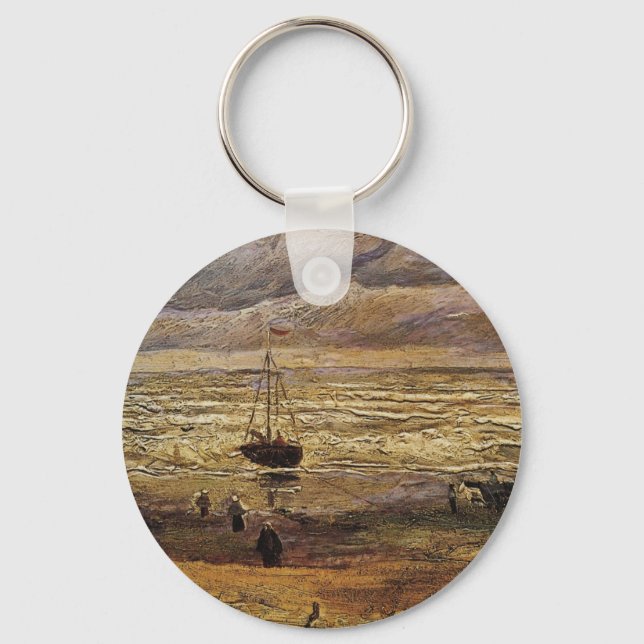 Blick auf das Meer in Scheveningen von Vincent van Schlüsselanhänger (Vorderseite)