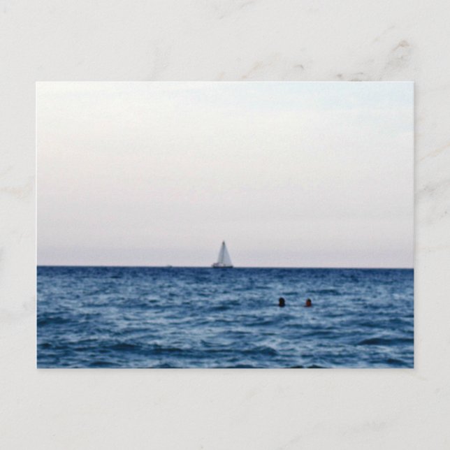 Blick auf das Meer Postkarte (Vorderseite)