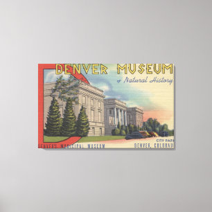 Blick auf das Museum für Naturgeschichte in Denver Leinwanddruck