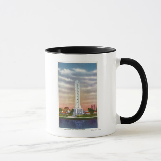Blick auf das riesige Thermometer von Texaco Tasse (Rechts)