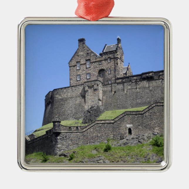 Blick auf das Schloss Edinburgh, Edinburgh, Schott Ornament Aus Metall (Vorne)