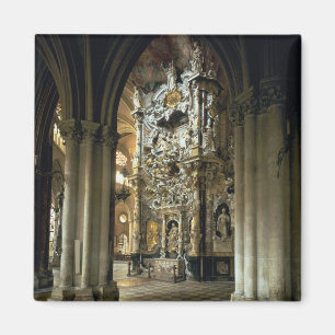 Blick auf den Altar und die "Transparente", c.1720 Magnet