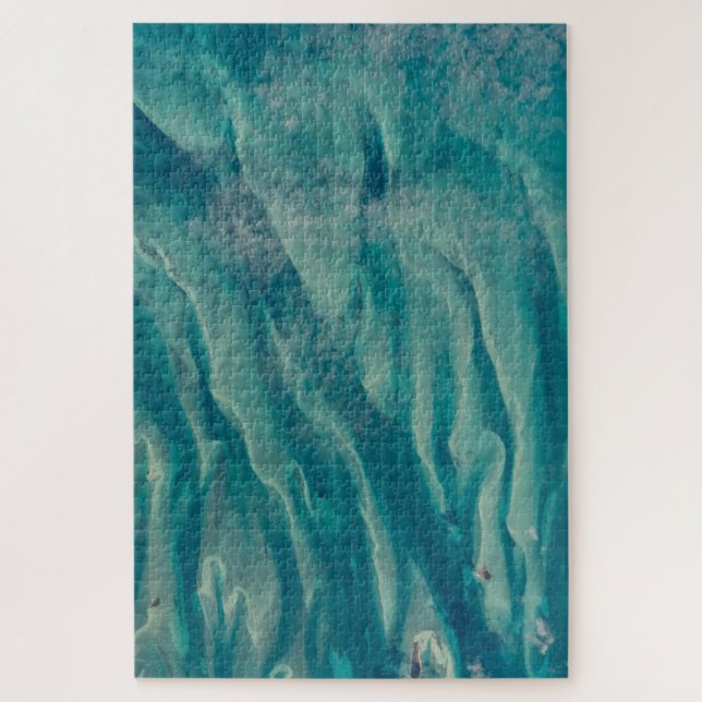 Blick auf den Bahamas Ozean von der Raumstation 10 (Vertikal)
