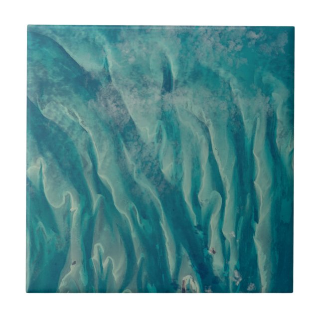 Blick auf den Bahamas-Ozean von der Raumstation Fliese (Vorderseite)