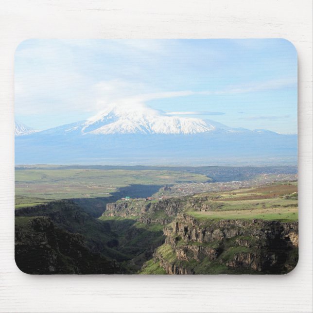 Blick auf den Berg Ararat von Armenisch-Seite Mousepad (Vorne)
