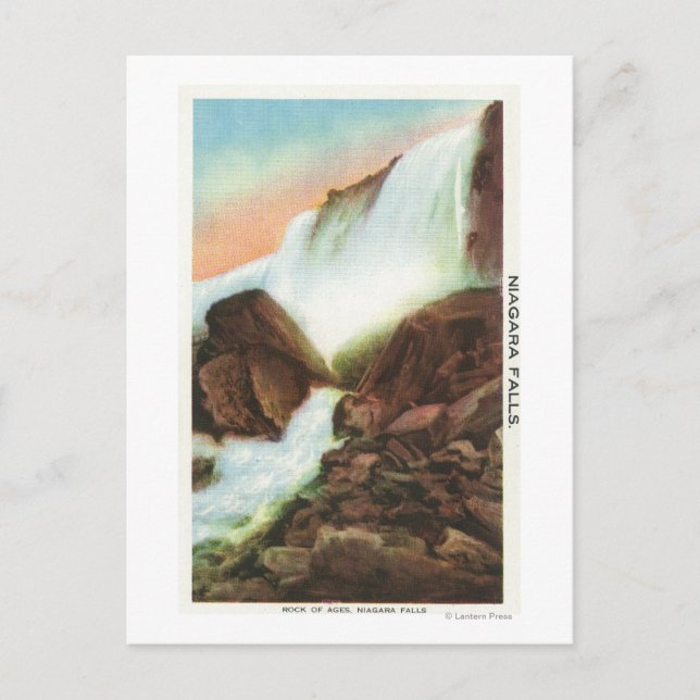 Blick auf den Felsen des Zeitalters Postkarte (Vorderseite)