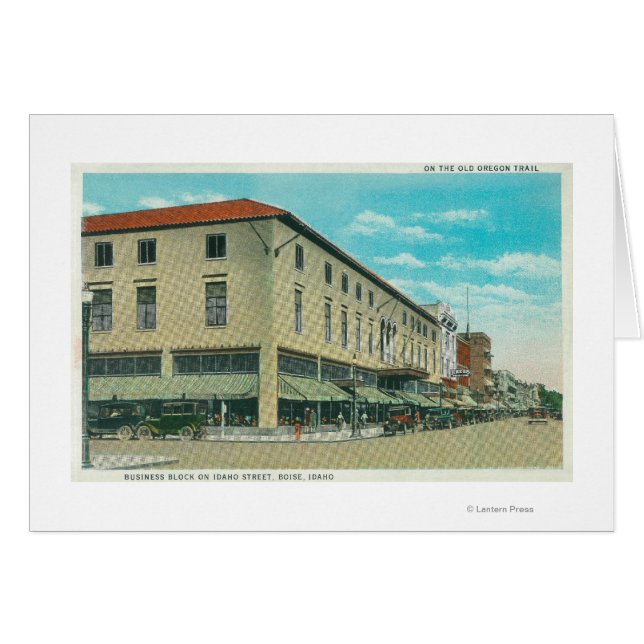 Blick auf den Geschäftsblock in der Idaho-Straße (Vorderseite (Horizontal))