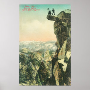 Blick auf den Glacier Point mit Blick auf Yosemite Poster