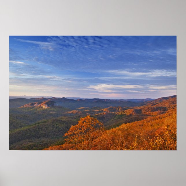 Blick auf den Glass Rock bei Sonnenaufgang in der  Poster (Vorne)