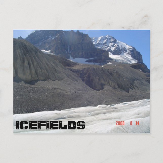 Blick auf den Gletscher Postkarte (Vorderseite)