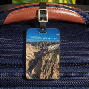 Blick auf den Grand Canyon des Yellowstone Gepäckanhänger