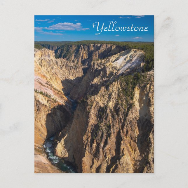 Blick auf den Grand Canyon des Yellowstone Postkarte (Vorderseite)