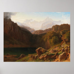 Blick auf den Grossglockner von Kals Poster