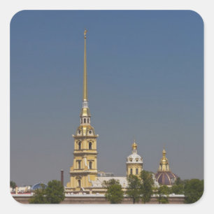 Blick auf den Heiligen Peter und Paul Quadratischer Aufkleber