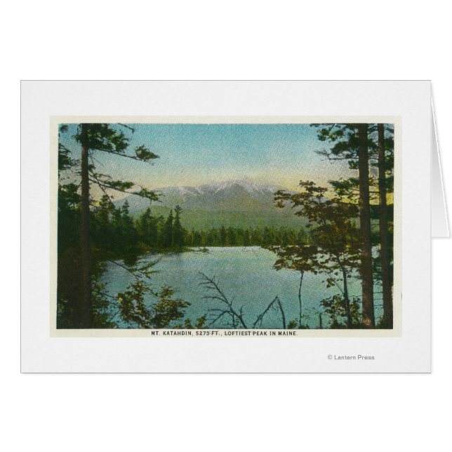 Blick auf den Katahdin-Berg, der höchste Gipfel in (Vorderseite (Horizontal))