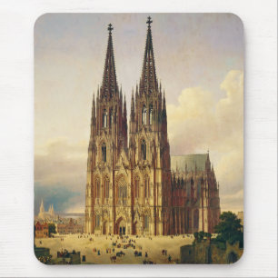 Blick auf den Kölner Dom gotische Majestät Mousepad