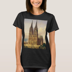 Blick auf den Kölner Dom gotische Majestät T-Shirt