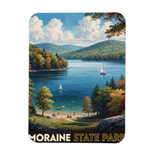 Blick auf den Lake Arthur im Westen Pennsylvanias Magnet