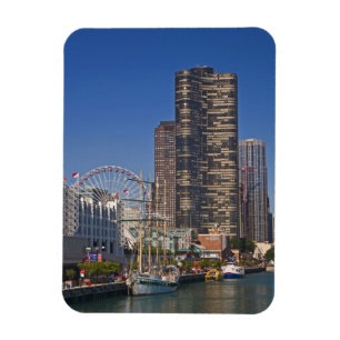 Blick auf den Marinepier von Chicago Magnet