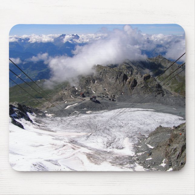 Blick auf den Mont Fort Gletscher, Schweiz Mousepad (Vorne)