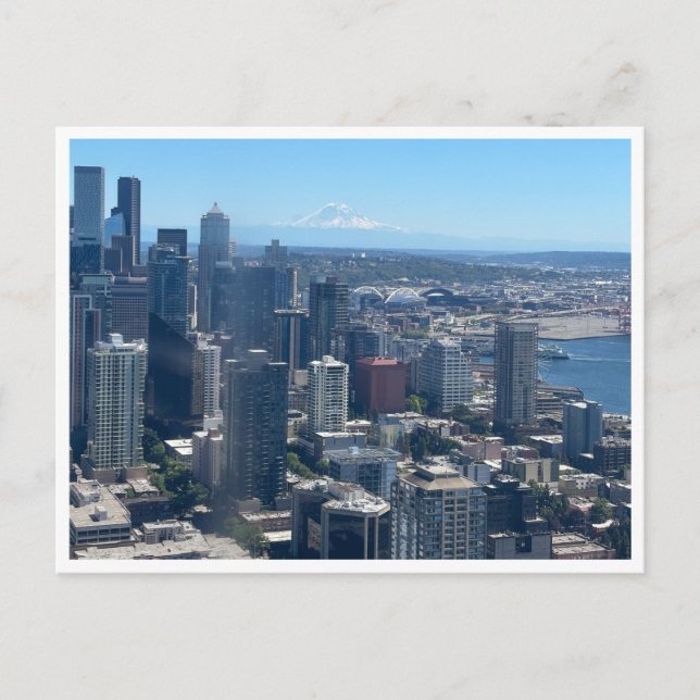 Blick auf den Mt. Rainer Postkarte (Vorderseite)