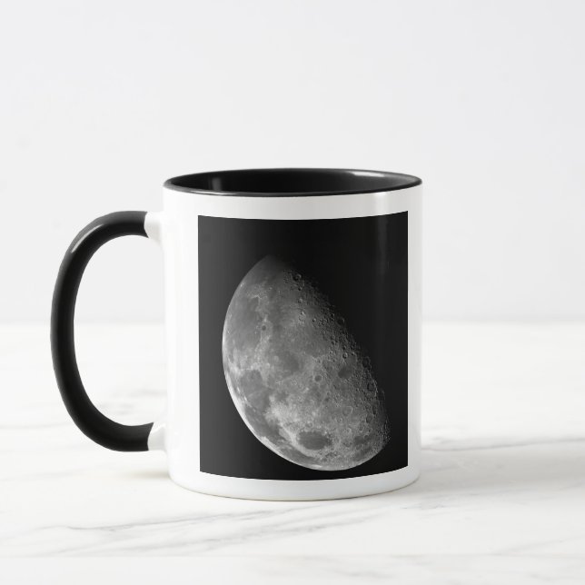 Blick auf den Nordpol des Mondes Tasse (Links)